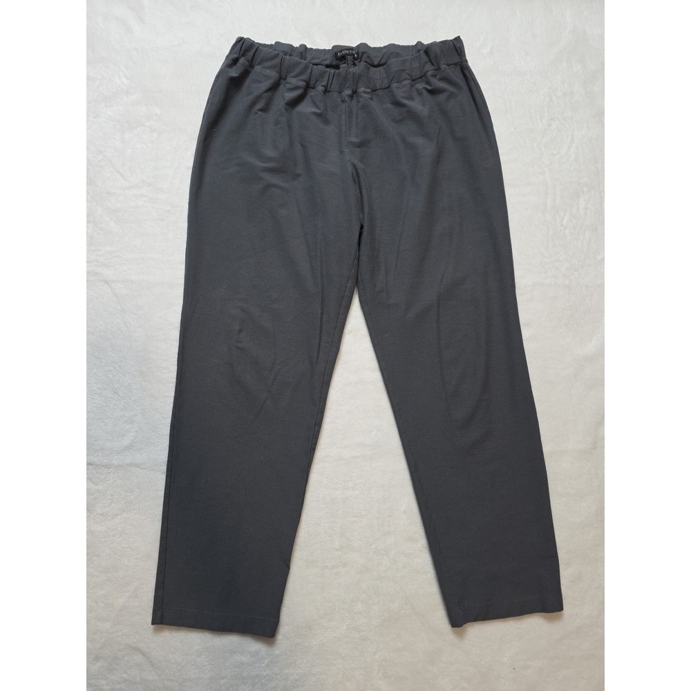 Eileen Fisher Womens Size XL Pants Stretch Jersey Knit Pull‎ On Gray Lightweight